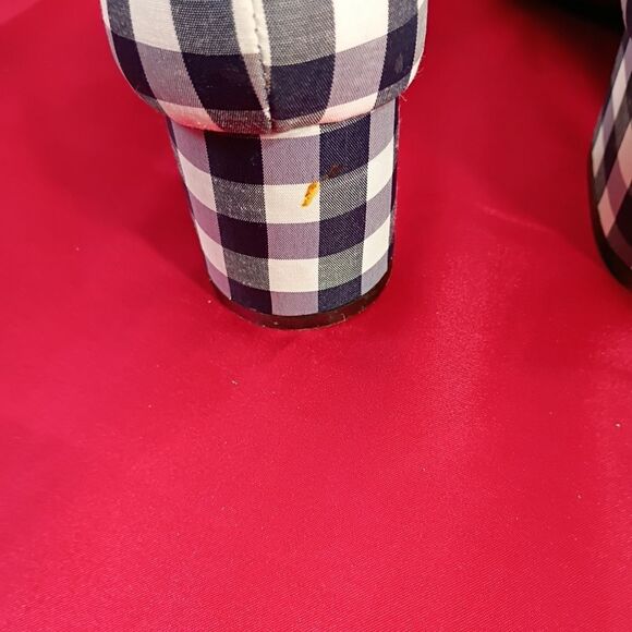 Stylish Black and White Checkered Women's Sandals - Picture 5 of 10